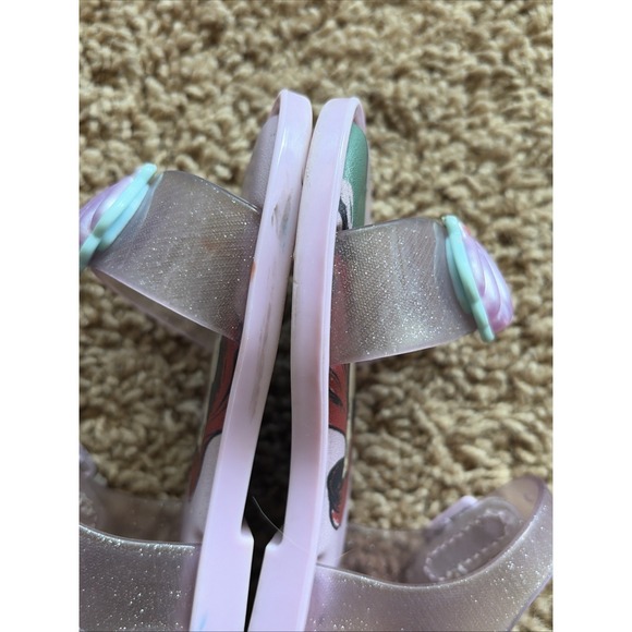 Mini Melissa Disney Mar Sandal Princess Ariel Little Mermaid Sandals Shoes 8 - Picture 8 of 16